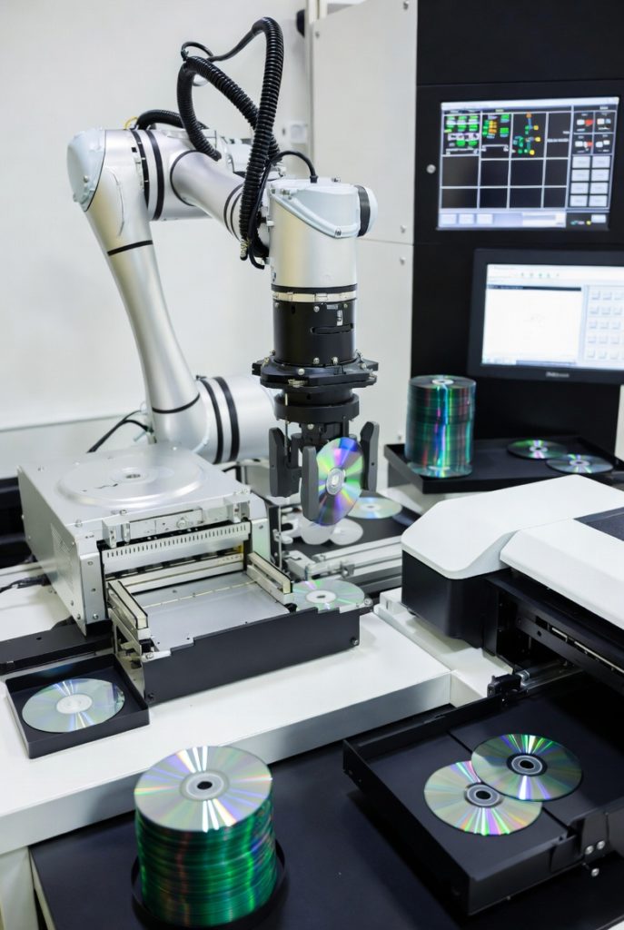 Robot de gravage de support numérique