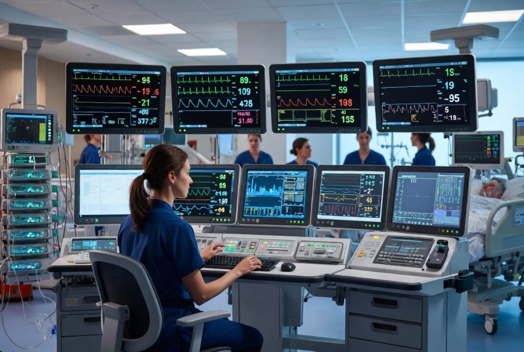 Poste Central de Surveillance Cardiorespiratoire – Centrale de Monitoring Patient